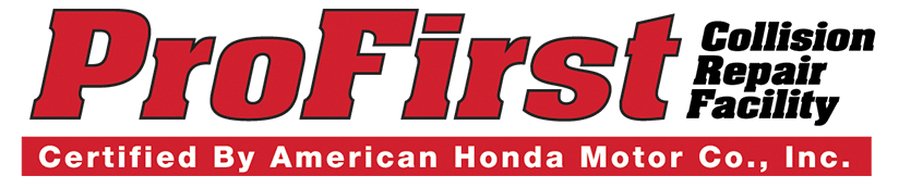 ProFirst Honda Certified Collision Repair Facility logo, emphasizing quality and expertise in Honda auto body repairs and collision services by db Orlando Collision